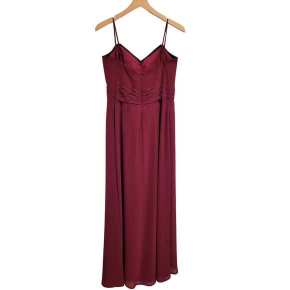 B2 by Jasmine Two Piece Long Sweetheart Neckline Poly Chiffon Bridesmaid Dress 6 - Picture 3 of 12